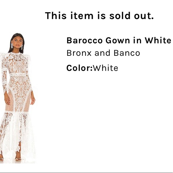 Bronx and Banco Barocco Gown in White - Picture 2 of 12